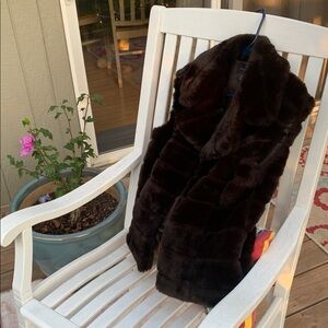 Investments Rich Chocolate Faux Fur Vest